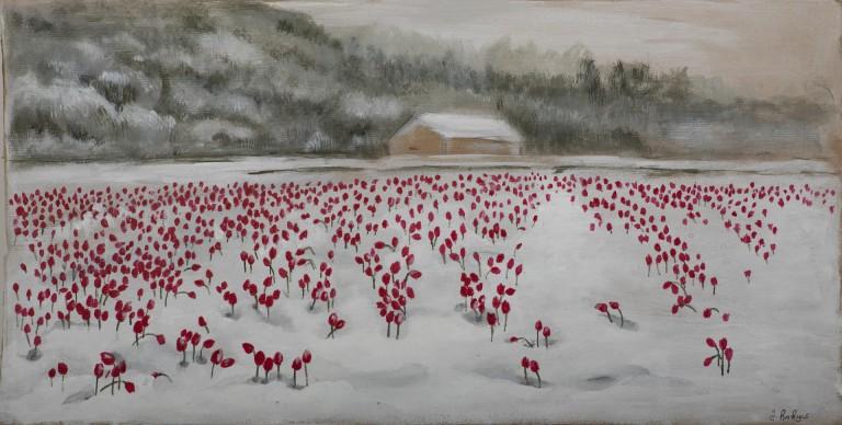 ტიტები თოვლში