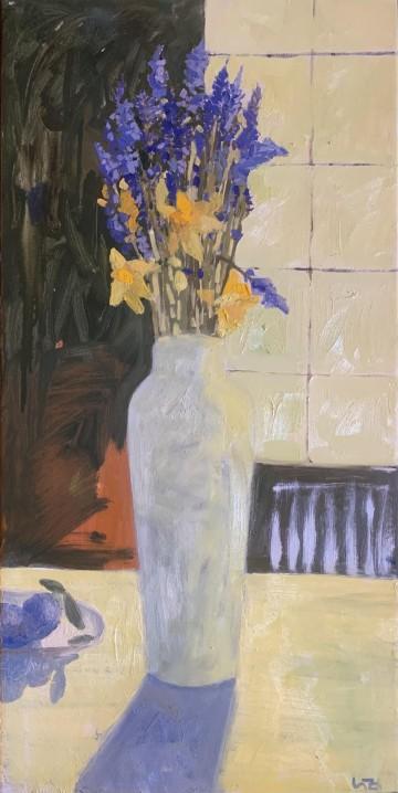 “Still Life with Plums” Oil